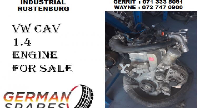 Vw cav 1.4 engine for sale