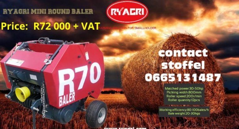 Ryagri mini round baler