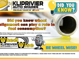 Come down to Wheel Wise Kliprivier at Kliprivier AUTO Spares!