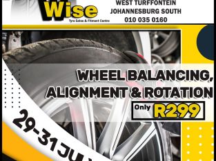 Wheel Balancing, Alignment & Rotation ONLY R299!