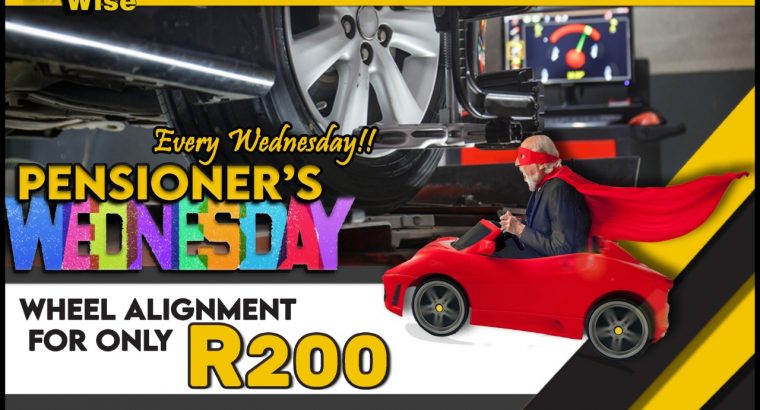 Get Wheel Alignment for ONLY R200!