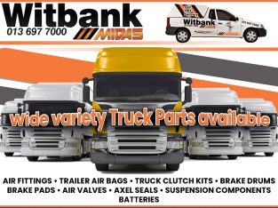 Wide variety of Truck Parts available at Midas Witbank!