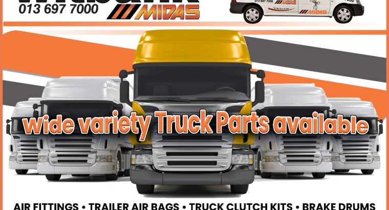 Wide variety of Truck Parts available at Midas Witbank!