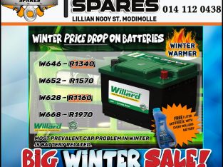 Winter Price Drop on Batteries at Modimolle Spares!