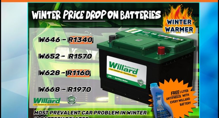 Winter Price Drop on Batteries at Modimolle Spares!