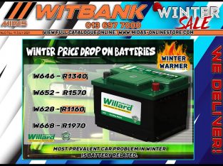 Winter Price Drop on Batteries at Midas Witbank!