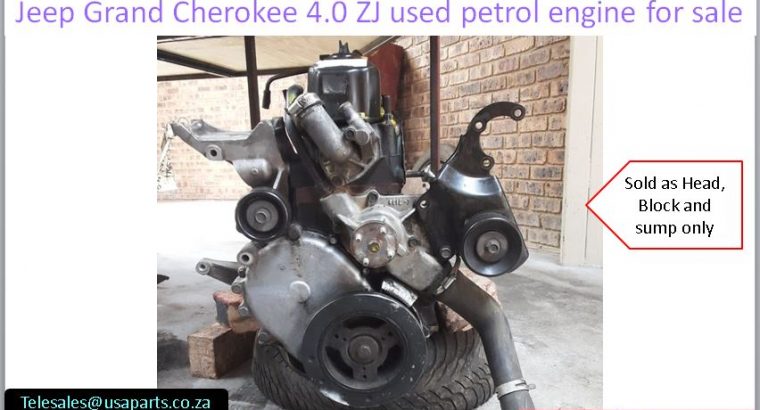 Jeep Grand Cherokee 4.0 ZJ used petrol engine for sale