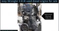 Jeep Wrangler 2.8 JK 2008-2019 used diesel engine for sale