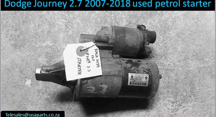 Dodge Journey 2.7 2007-2015 used petrol starters for sale