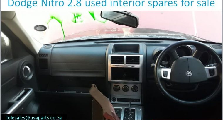 Dodge Nitro 2.8 2007-13 used interior spares for sale