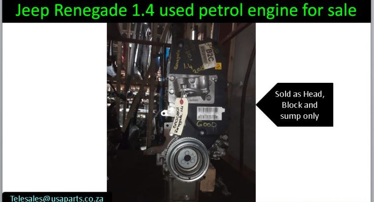 Jeep Renegade 1.4 2012-2021 used petrol engine for sale