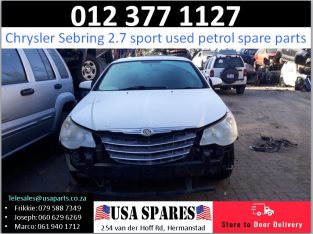 Chrysler Sebring 2.7 sport 2005-13 used petrol spare parts
