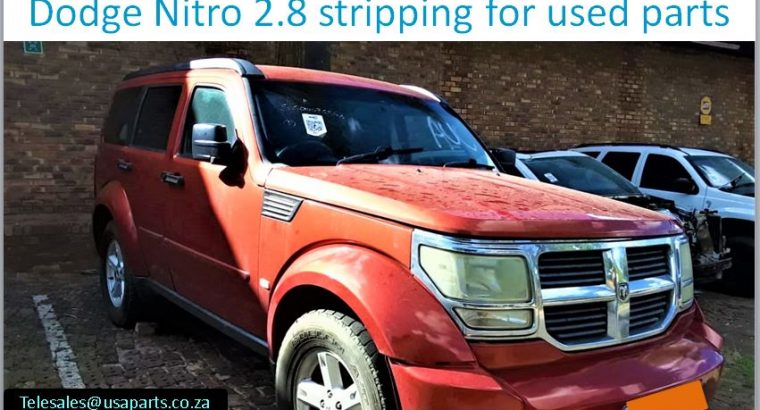 Dodge Nitro 2.8 2007-13 stripping for used parts