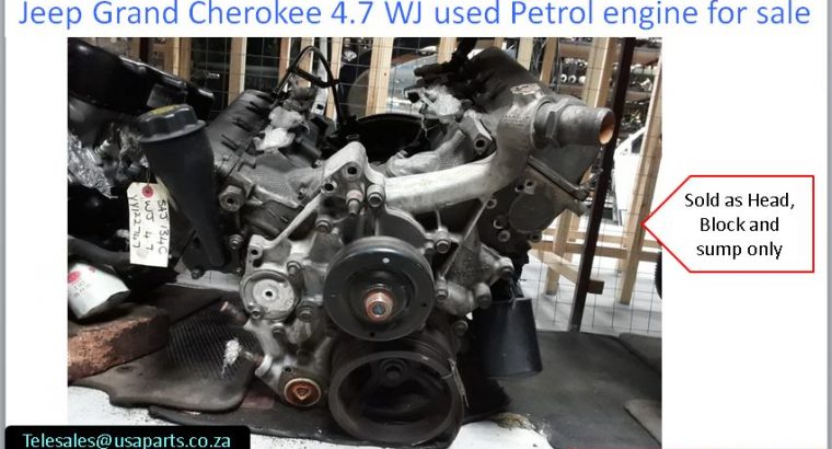 Jeep Grand Cherokee 4.0 WJ used petrol engine for sale 254 Van d