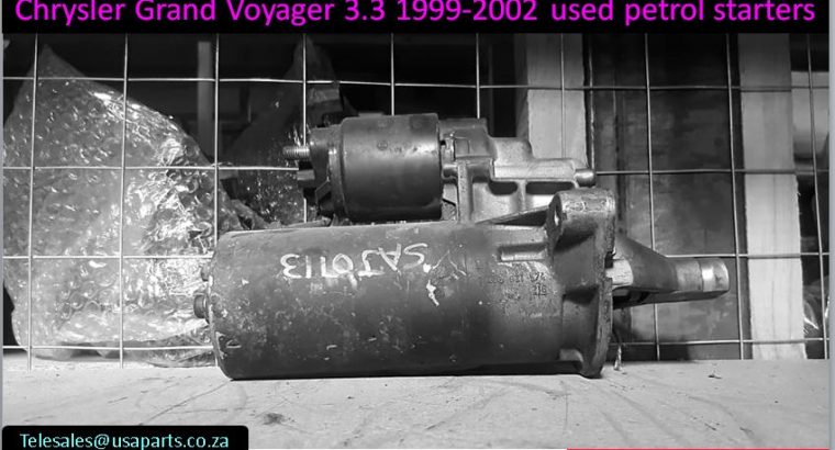 Chrysler Grand Voyager 3.3 1999-2002 used petrol starters