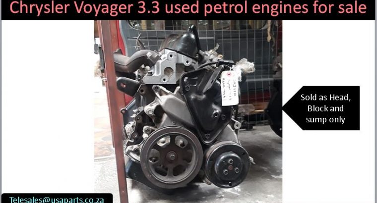 Chrysler Voyager 3.3 1999-02 used petrol engine for sale