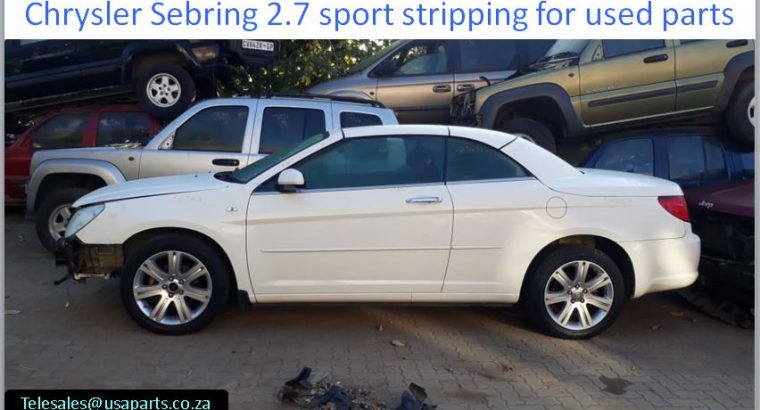 Chrysler Sebring 2.7 sport 2005-13 stripping for used parts
