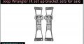Jeep Wrangler JK/JKU 2008-19 set up bracket sets for sale