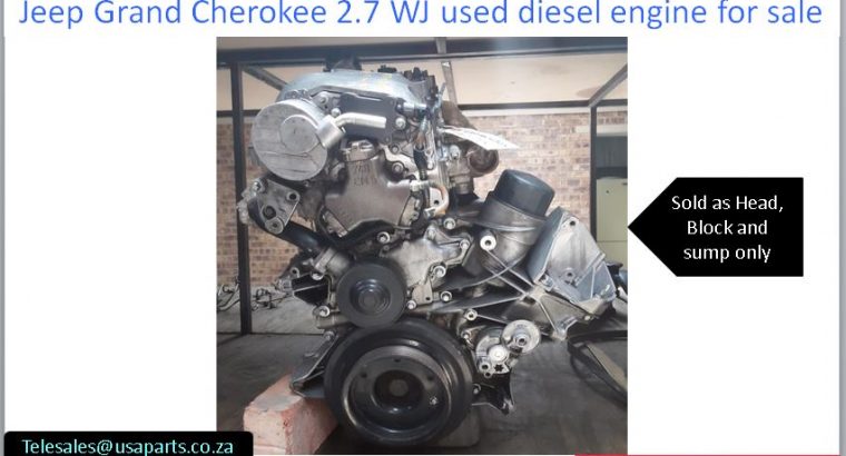 Jeep Grand Cherokee 2.7 WJ used diesel engine for sale