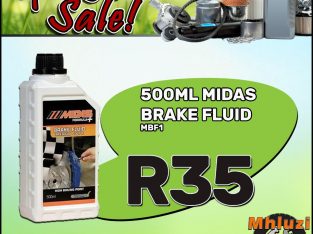 Spring Sale! 500ML Midas Brake Fluid ONLY R35 at Mhluzi Spares!