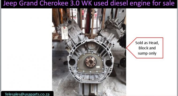 Jeep Grand Cherokee 3.0 WK used diesel engine for sale