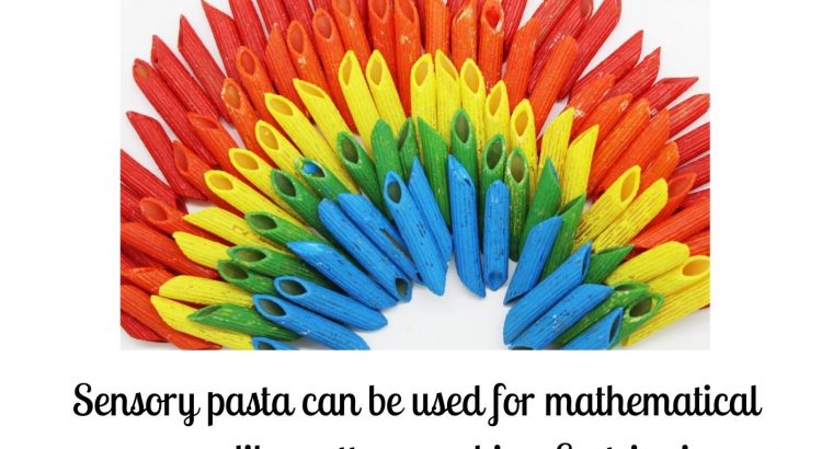Sensory Rainbow Pasta