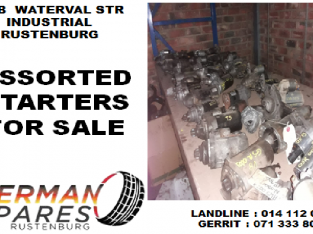 Assorted starters for sale