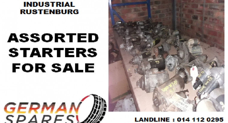 Assorted starters for sale