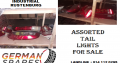 Assorted tail lights for sale
