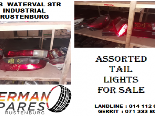 Assorted tail lights for sale