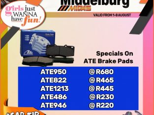 Check out our amazing deals on ATE Brake Pads!