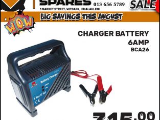 Battery Charger 6AMP ONLY R315 at Downtown Spares!