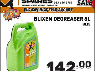 Blixem Degreaser 5L ONLY R142 at Downtown Spares!