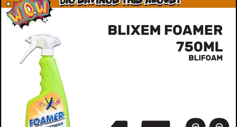 Blixem Foamer 750ML ONLY R45 at Downtown Spares!