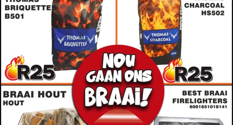 Get all your braai essentials at Middelburg Midas!