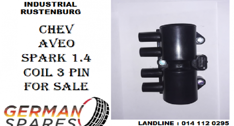 Chev Aveo/Spark 1.4 coil 3 pin for sale