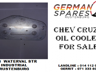Chev Cruze oil cooler for sale