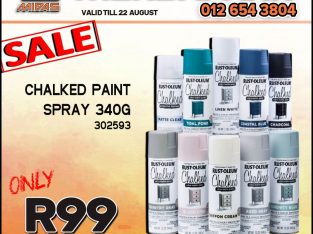 Chalked Spray Paint 340G ONLY R99 each at Wierdapark Midas!