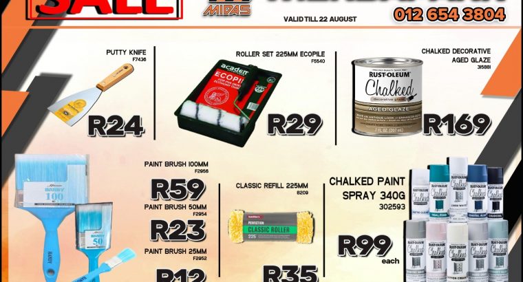 Save BIG on DIY Products at Wierdapark Midas!