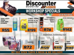 Discounter Midas Workshop Specials 10-20 Aug 2021