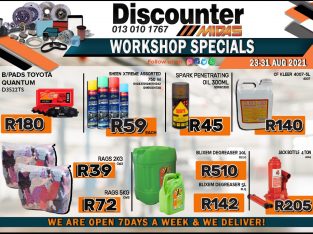 Discounter Midas Workshop Specials 23-31 Aug 2021