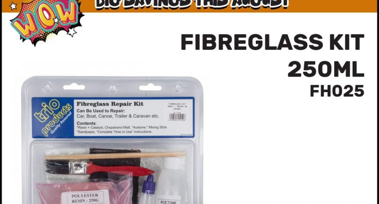 Fibreglass Repair Kit ONLY R130 at Downtown Spares!