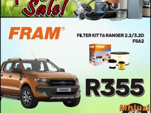 Filter Kit T6 Ranger 2.2/3.2D ONLY R355 at Mhluzi Spares!
