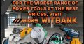 Widest range of power tools at the BEST prices!