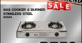 Gas Cooker 2 Burner Stainless Steel ONLY R359 at East-Lynne Midas