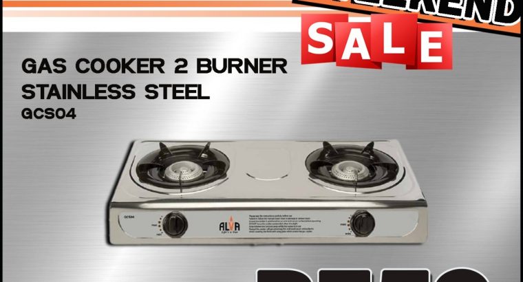 Gas Cooker 2 Burner Stainless Steel ONLY R359 at East-Lynne Midas