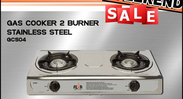 Gas Cooker 2 Burner Stainless Steel ONLY R359 at Midas Witbank!
