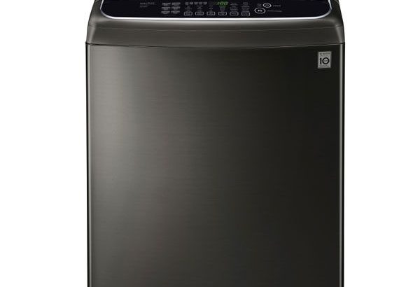 LG 21kg Black Stainless Steel Top Loader – T2132WFFSTD