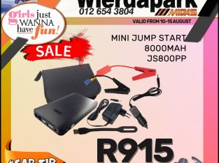Mini Jump Start 8000 mAh ONLY R915 at Wierdapark Midas!