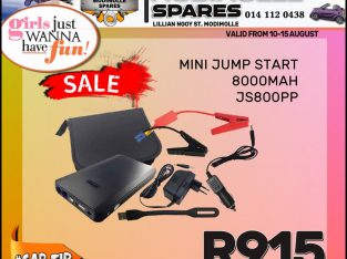 Mini Jump Start 8000 mAh ONLY R915 at Modimolle Spares!